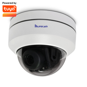 Tuya Smart APP Smart Life APP 3.0MP Metal Pan Tilt POE Dome IP Camera