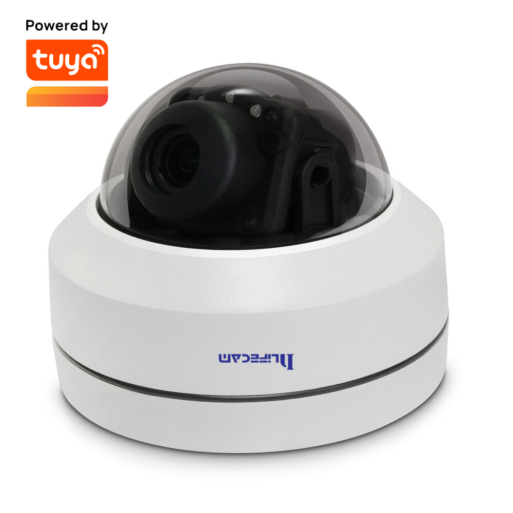 Tuya Smart APP Smart Life APP 3.0MP Metal Pan Tilt POE Dome IP Camera