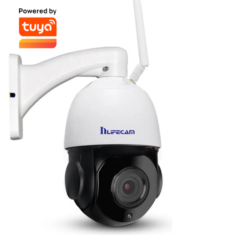 Tuya Smart APP 5.0MP 20XOptical ZOOM 255 Presets 48V POE Speed PTZ IP Camera Up To 256G