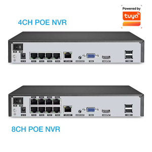 8CH POE NVR Network Video Recorder Tuya Smart APP 5.0MP Support ONVIF