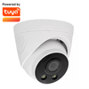 4.0MP Tuya Smart app inLifeCam Plastic Turret Dome POE IP Camera Full Color Night 