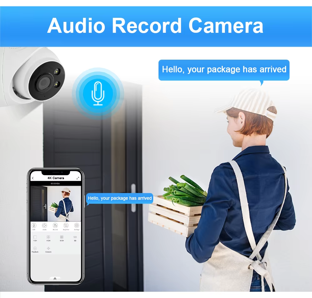 8CH inLifeCam Tuya Smart app 5.0MP Plastic POE Turret IP Camera NVR Kit Security Surveillance System IP Camera AI Motion Detection