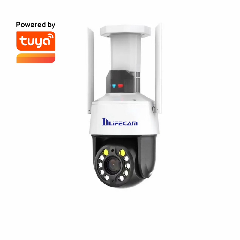 Tuya Smart APP Plastic 5.0MP 20XOptical Zoom WIFI&POE PTZ Outdoor IP Camera Pan/Tilt