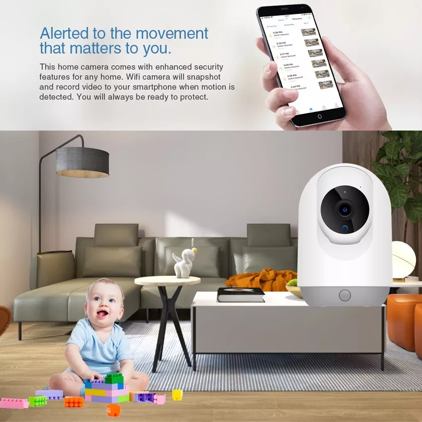 Tuya Smart APP 4.0MP/5.0MP Indoor PTZ Mini Smart WIFI IP Camera