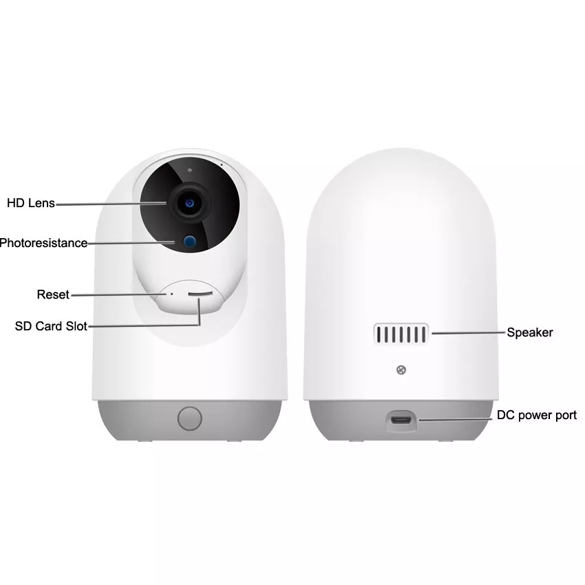 Tuya Smart APP 4.0MP/5.0MP Indoor PTZ Mini Smart WIFI IP Camera