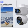  Tuya Smart APP3.0MP+3.0MP HD IP Camera Outdoor WiFi Dual Lens PTZ Camera 3MP Auto Tracking Video Surveillance Alarm