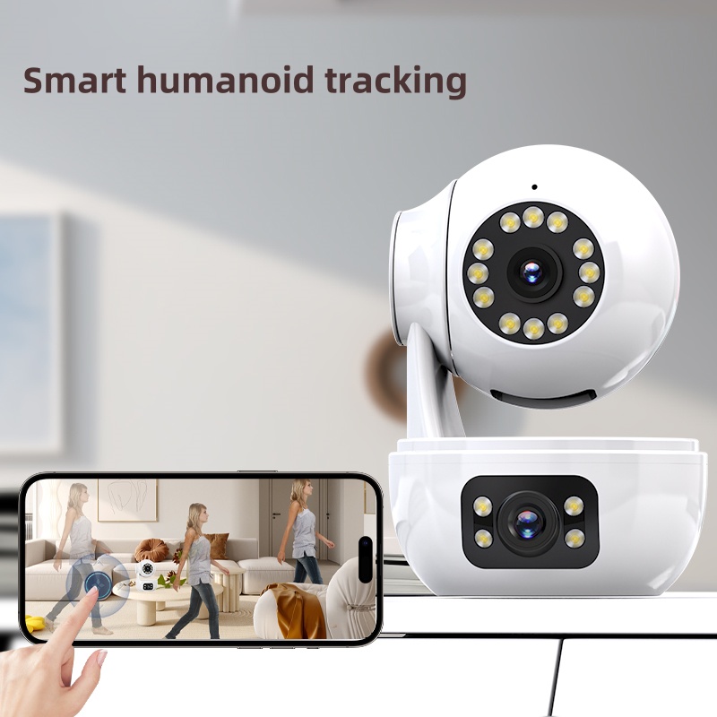 3.0MP+3.0MP Indoor Dual Lens Pan Tilt PTZ WIFI IP Camera Smart PTZ CCTV Camera Tuya Smart APP inLifeCam